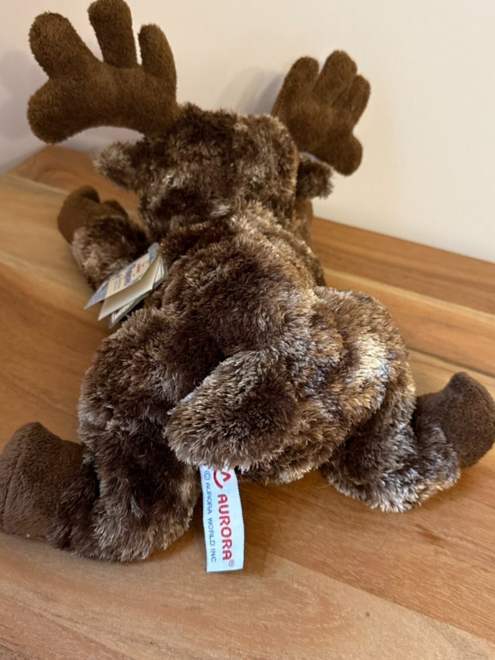 New Aurora World Flopsie MOOSE plush stuffed animal 2017  12" Moosey #06865 - Picture 5 of 16